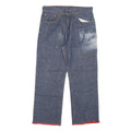 LEVI'S 524 Mens Jeans Blue Regular Straight Denim Medium W25 L29 Red Trim
