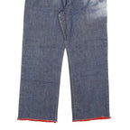 LEVI'S 524 Mens Jeans Blue Regular Straight Denim Medium W25 L29 Red Trim