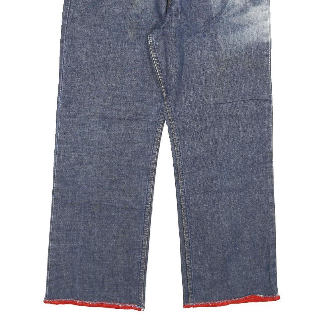 LEVI'S 524 Mens Jeans Blue Regular Straight Denim Medium W25 L29 Red Trim