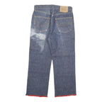 LEVI'S 524 Mens Jeans Blue Regular Straight Denim Medium W25 L29 Red Trim