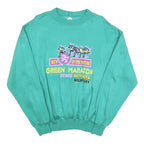 Womens Green Sweatshirt Run In The Nature Green Maraton Crew Neck M Casual