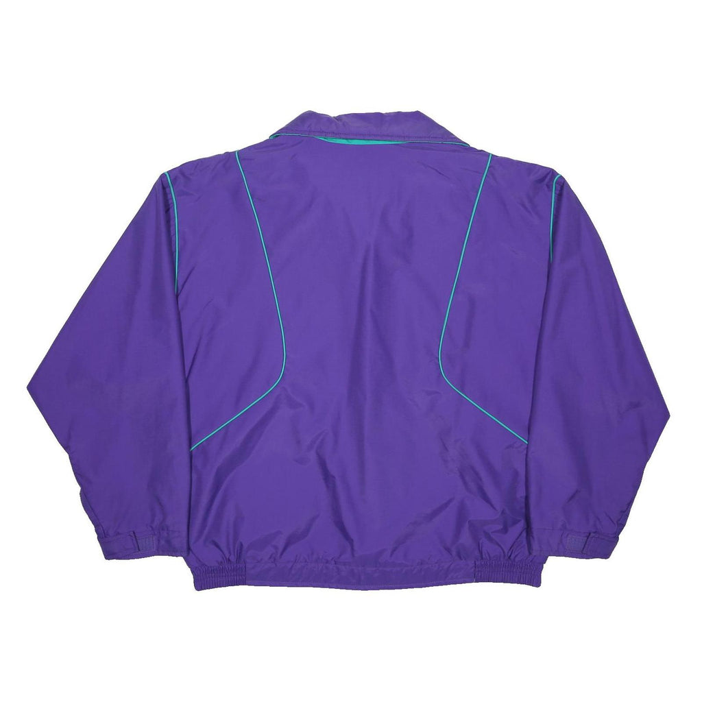 WOOLRICH Womens Purple & Teal Classic Nylon Jacket L Outerwear Zip Up Retro