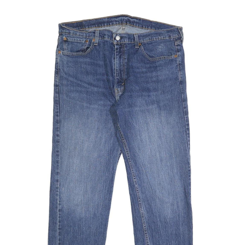 LEVI'S 505 Mens Jeans Blue Regular Straight Denim Medium W38 L34 Classic Fit Zip