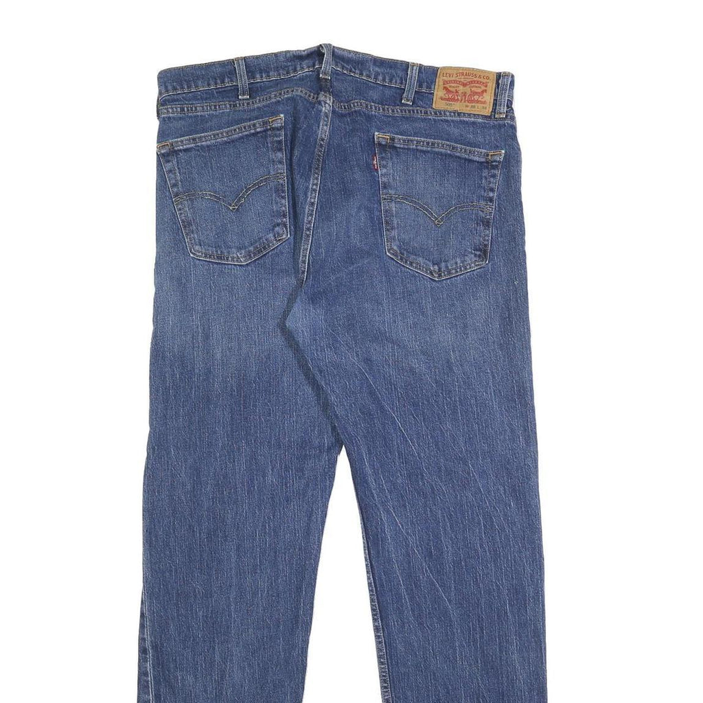 LEVI'S 505 Mens Jeans Blue Regular Straight Denim Medium W38 L34 Classic Fit Zip