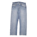 LEVI'S 501 Mens Jeans Blue Regular Straight Denim Medium W32 L29 Classic Button