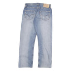 LEVI'S 501 Mens Jeans Blue Regular Straight Denim Medium W32 L29 Classic Button