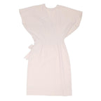 TOPSHOP Womens Cream Wrap Dress Polyester Blend Sleeveless Midi UK 10 Elegant