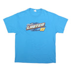 PORT & COMPANY Mens Blue Brayton Laster 03 Graphic T-Shirt XL Short Sleeve Crew