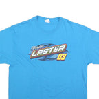 PORT & COMPANY Mens Blue Brayton Laster 03 Graphic T-Shirt XL Short Sleeve Crew