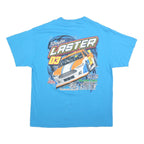 PORT & COMPANY Mens Blue Brayton Laster 03 Graphic T-Shirt XL Short Sleeve Crew