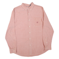 CHAPS Mens Pink Cotton Blend Shirt XL Button-Down Collar Long Sleeve Casual