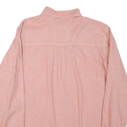 CHAPS Mens Pink Cotton Blend Shirt XL Button-Down Collar Long Sleeve Casual