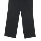 DICKIES Womens Cotton Blend Black Regular Fit Straight Leg Trousers W32 L28
