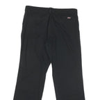 DICKIES Womens Cotton Blend Black Regular Fit Straight Leg Trousers W32 L28