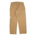 DICKIES Mens Regular Fit Beige Denim Jeans W34 L30 Workwear Straight Cotton