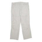 CLOCKHOUSE Mens Cotton Beige Regular Fit Straight Leg Trousers W34 L30 Casual