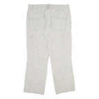 CLOCKHOUSE Mens Cotton Beige Regular Fit Straight Leg Trousers W34 L30 Casual