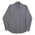 TOMMY HILFIGER Mens Grey L Cotton Shirt Long Sleeve Button Casual Pocket