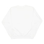 GUESS Womens Sweatshirt White Crew Neck ONE SIZE