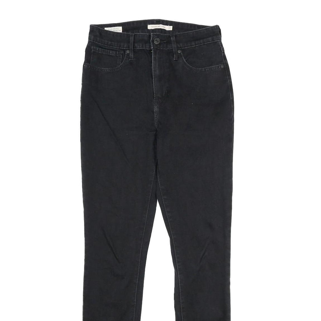 LEVI'S 721 High Rise Skinny Womens Jeans Black Slim Skinny Denim W27 L30