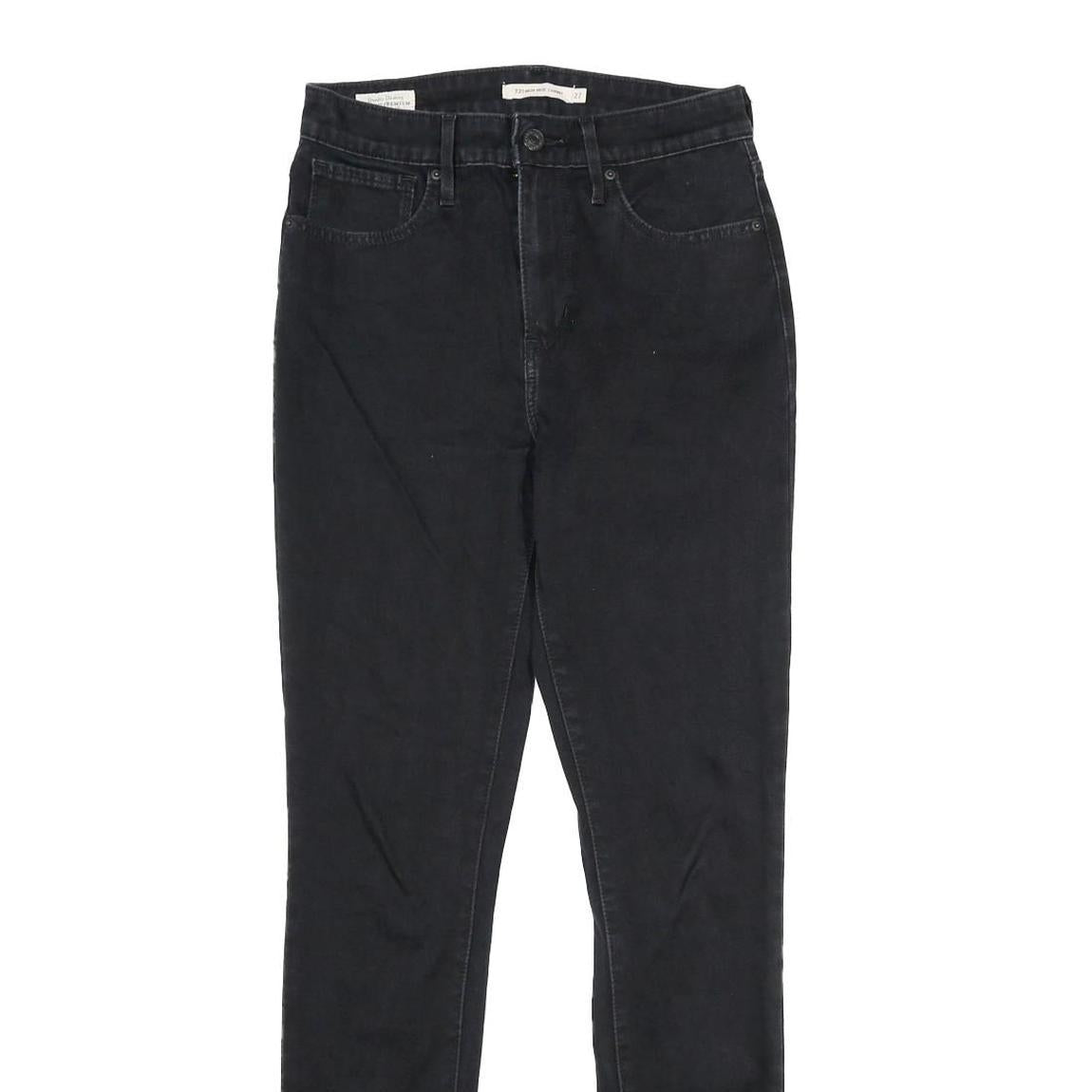 LEVI'S 721 High Rise Skinny Womens Jeans Black Slim Skinny Denim W27 L30