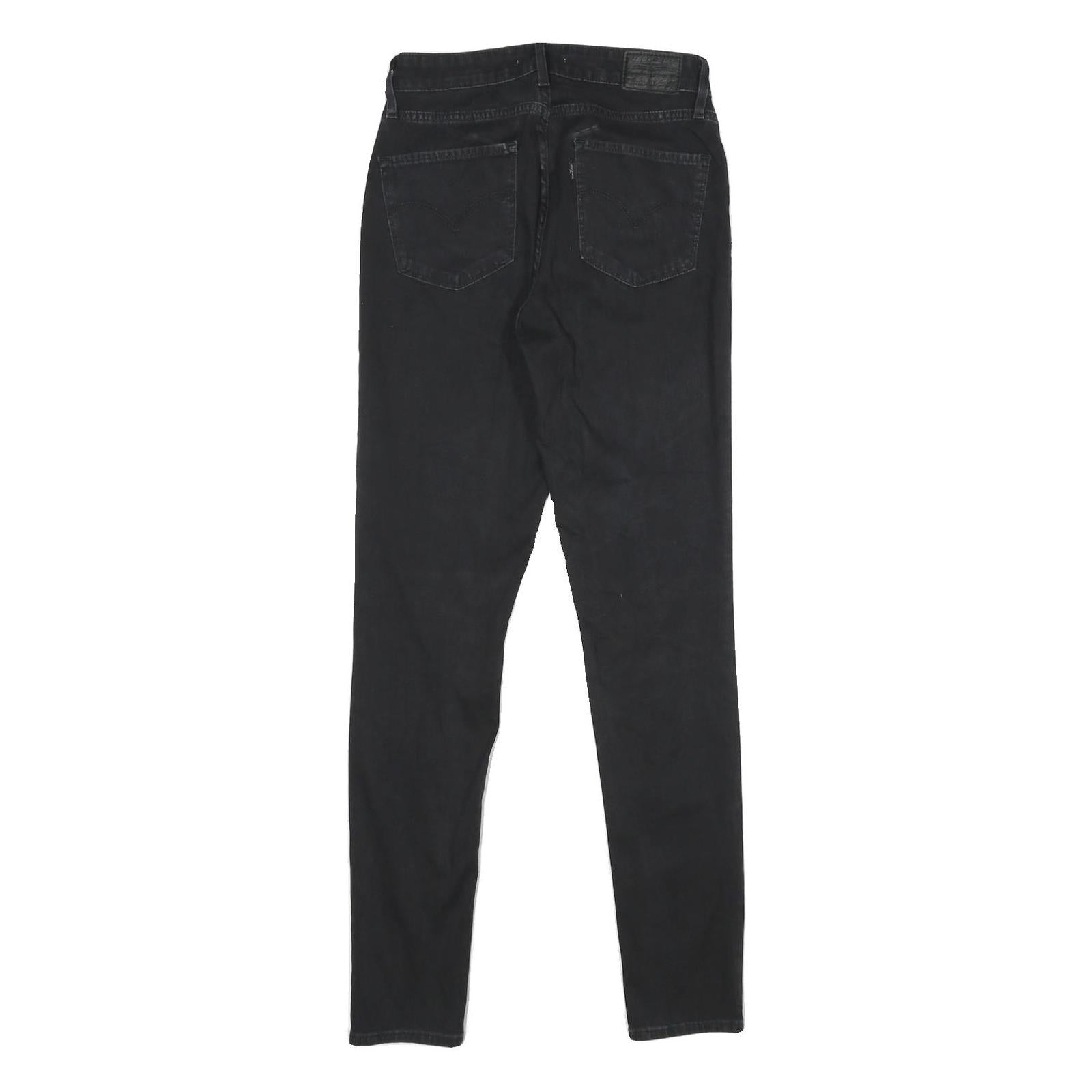 LEVI'S 721 High Rise Skinny Womens Jeans Black Slim Skinny Denim W27 L30