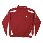 TEAM ISSUE Mens Red & White Track Jacket XL Nylon Zip Sportswear