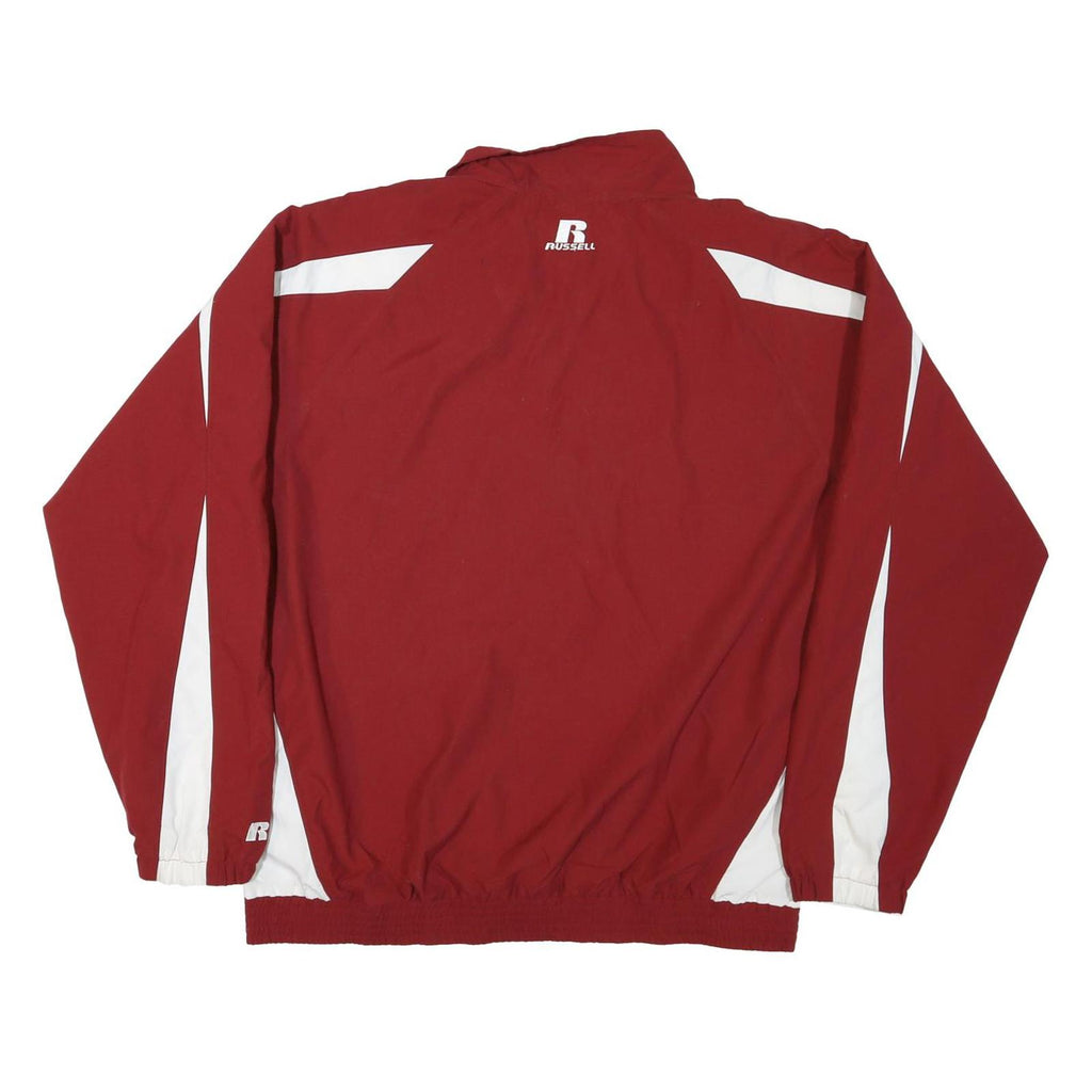 TEAM ISSUE Mens Red & White Track Jacket XL Nylon Zip Sportswear