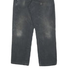 DICKIES Mens Cotton Black Relaxed Straight Trousers W29 L32 Workwear Zip Closure