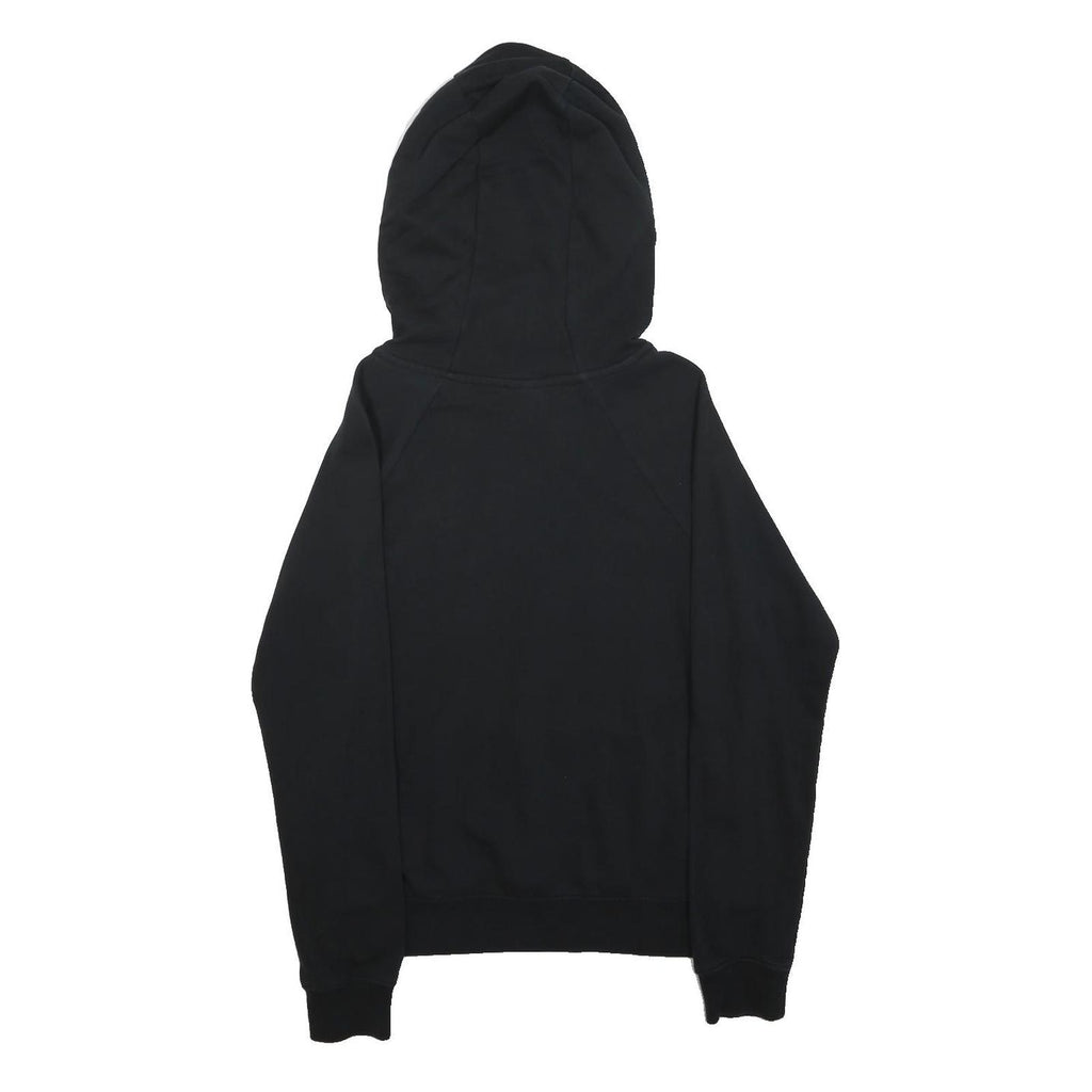 NIKE Womens Black Hoodie XS Cotton Blend Pullover Swoosh Logo