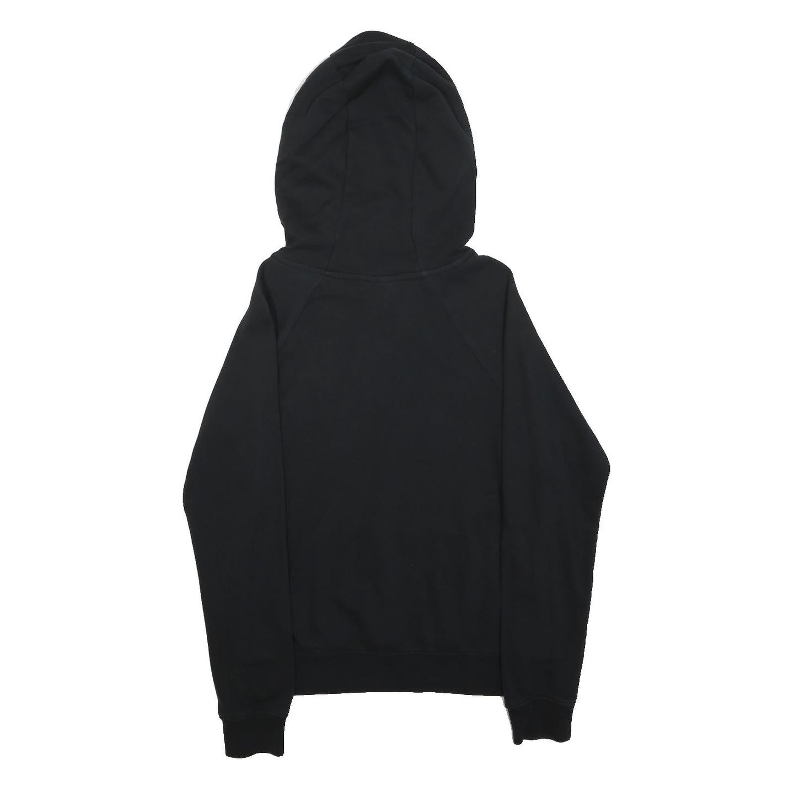 NIKE Womens Black Hoodie XS Cotton Blend Pullover Swoosh Logo