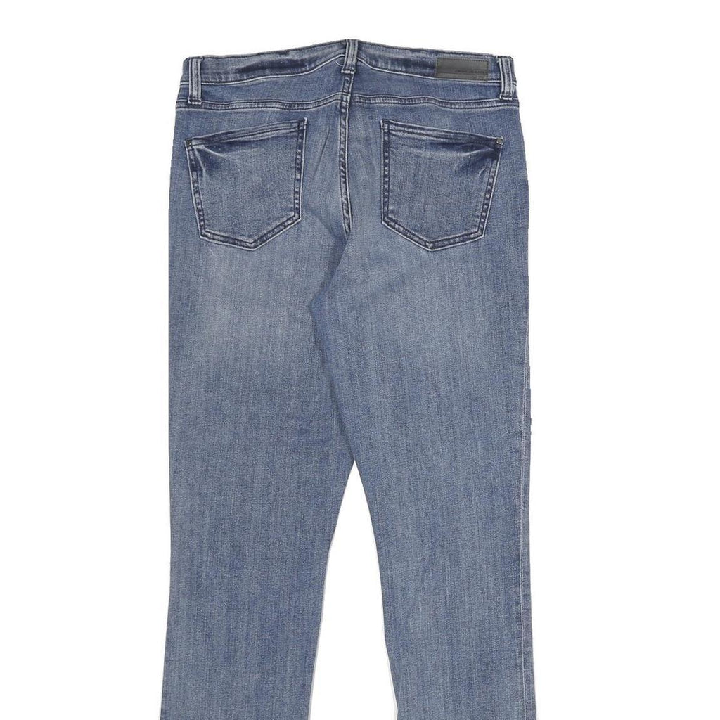 DKNY Womens Slim Blue Denim Jeans W30 L32 Cotton Blend Zip Stylish