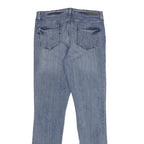 DKNY Womens Slim Blue Denim Jeans W30 L32 Cotton Blend Zip Stylish