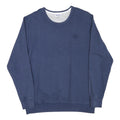 REEBOK Mens Blue Crew Neck XL Sweatshirt Classic Logo Cotton Blend Pullover