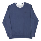 REEBOK Mens Blue Crew Neck XL Sweatshirt Classic Logo Cotton Blend Pullover