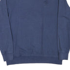 REEBOK Mens Blue Crew Neck XL Sweatshirt Classic Logo Cotton Blend Pullover