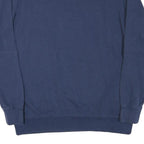 REEBOK Mens Blue Crew Neck XL Sweatshirt Classic Logo Cotton Blend Pullover