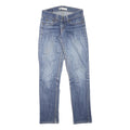 LEVI'S Womens Slim Blue Denim Medium Wash Jeans W25 L28 Slim Fit Zip Closure