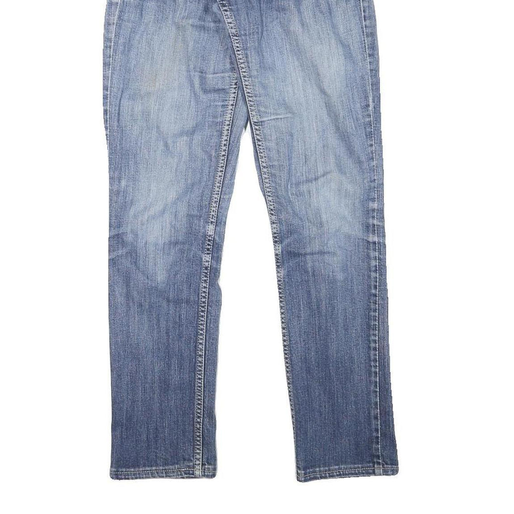 LEVI'S Womens Slim Blue Denim Medium Wash Jeans W25 L28 Slim Fit Zip Closure