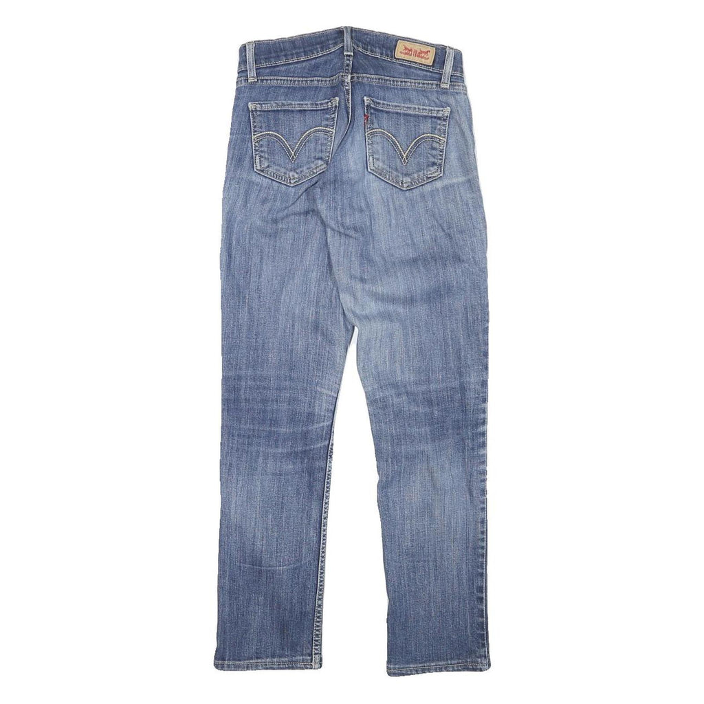 LEVI'S Womens Slim Blue Denim Medium Wash Jeans W25 L28 Slim Fit Zip Closure