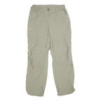 VAUDE Womens Polyamide Beige Relaxed Straight Trousers W30 L30 Lightweight Zip