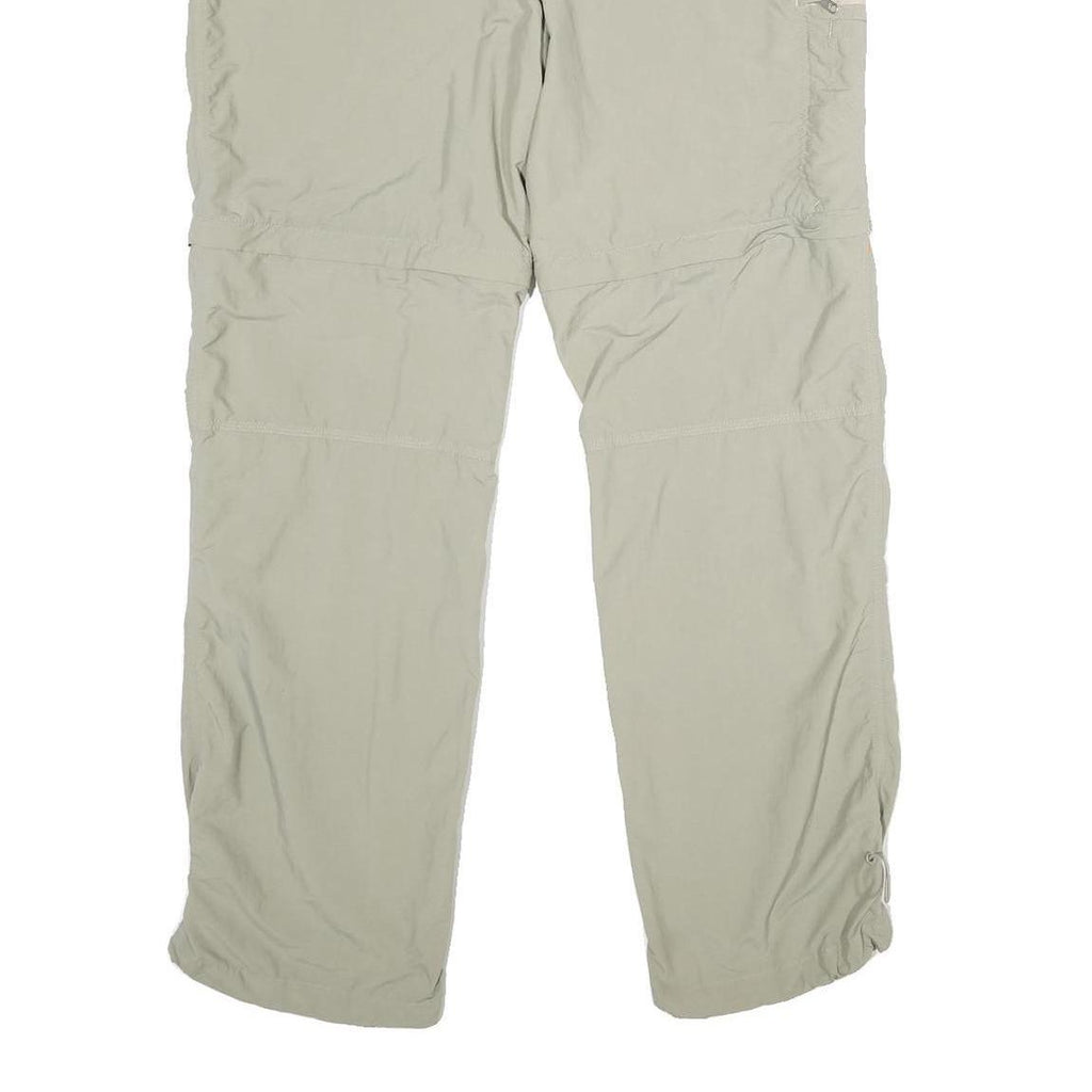 VAUDE Womens Polyamide Beige Relaxed Straight Trousers W30 L30 Lightweight Zip