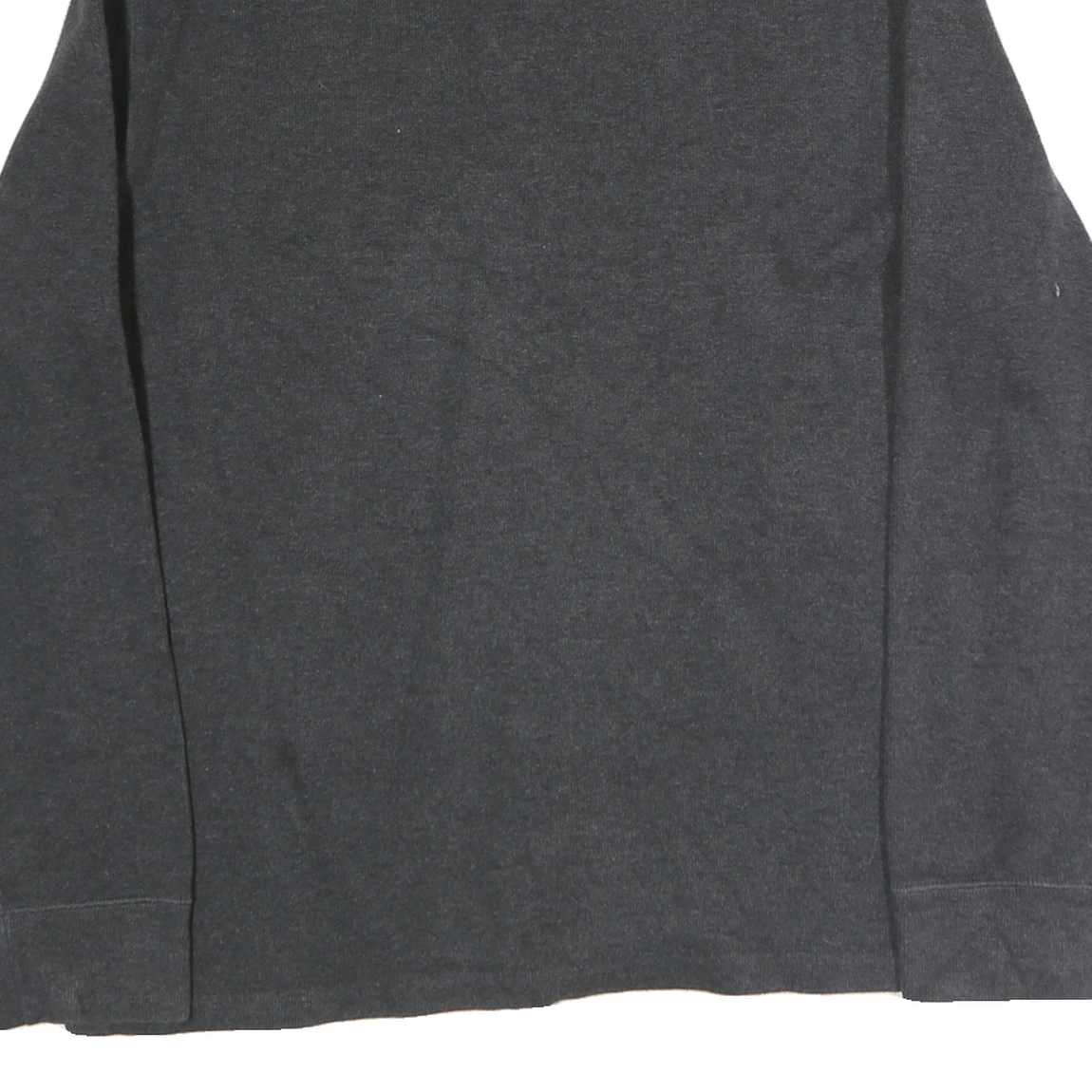 POLO RALPH LAUREN Mens Grey Pullover Plain Crew Neck Basic Knit Jumper L Cotton