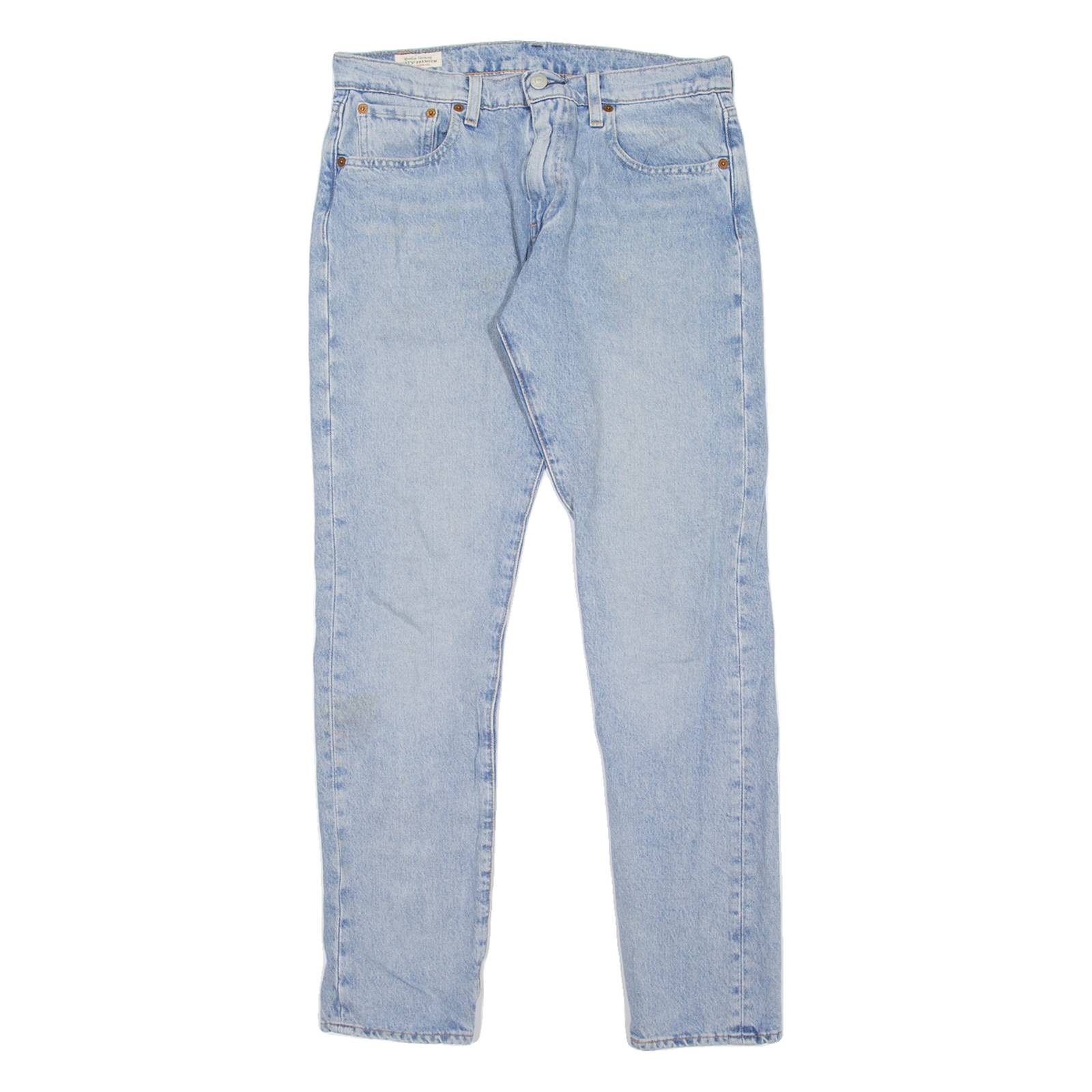 LEVI'S 512 BIG E Jeans Mens Blue Slim Tapered Stone Wash W30 L32