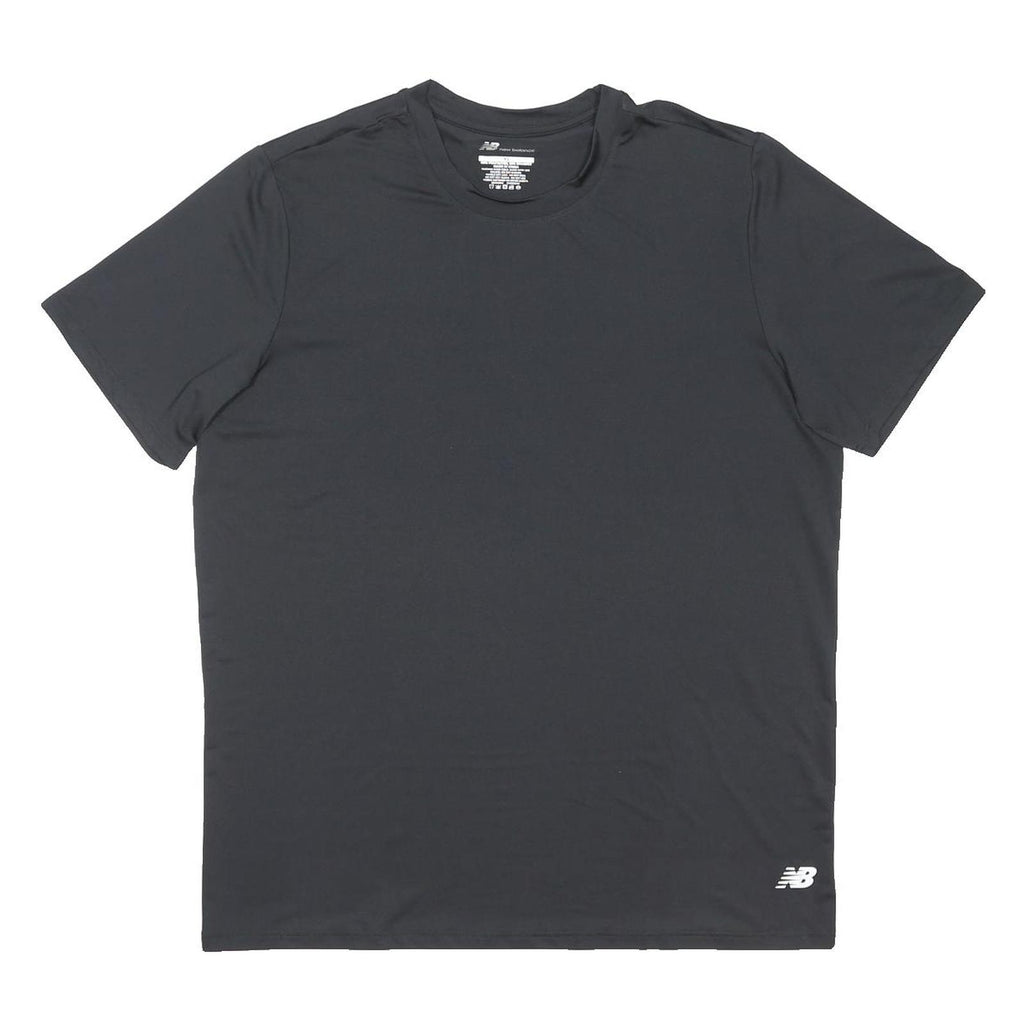NEW BALANCE Mens Black Crew Neck Short Sleeve T-Shirt XL Sportswear