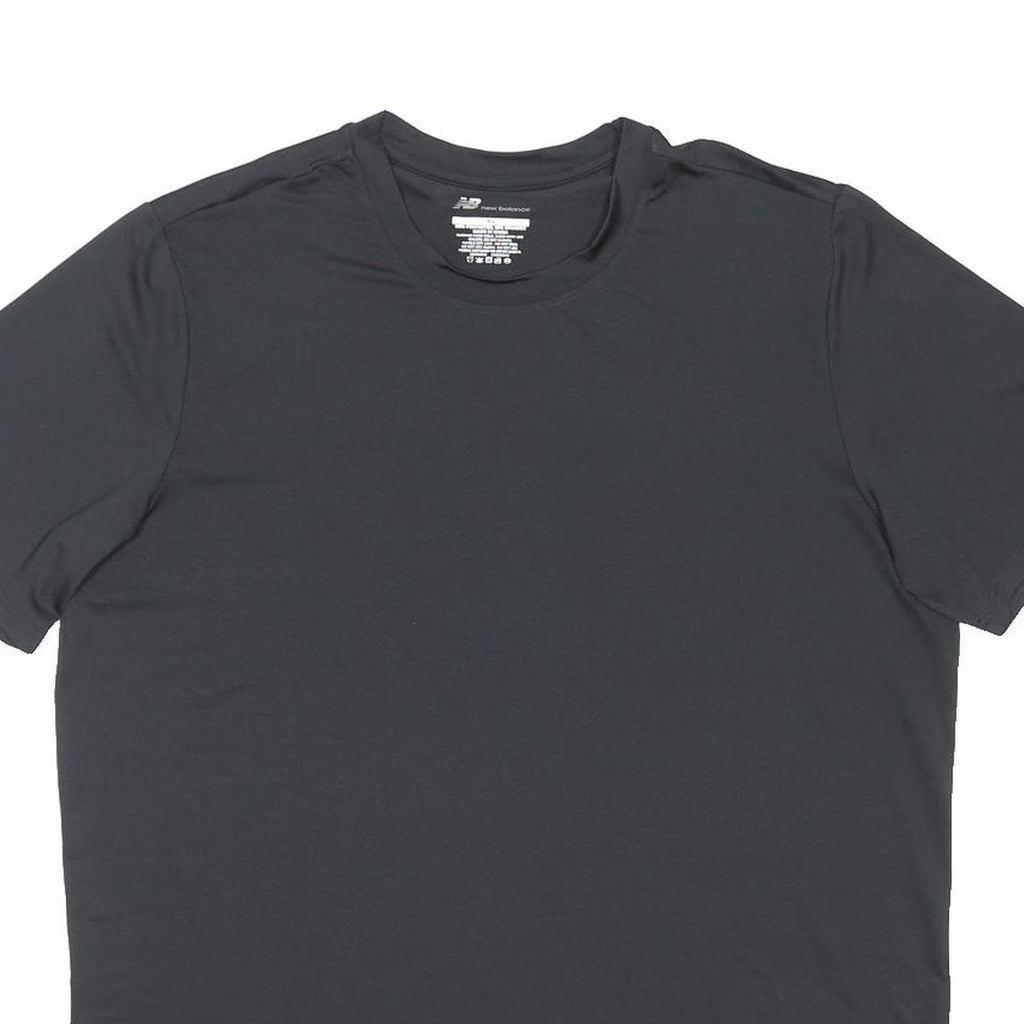 NEW BALANCE Mens Black Crew Neck Short Sleeve T-Shirt XL Sportswear