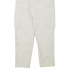 ZARA Mens Cotton Blend Beige Relaxed Cargo Trousers W30 L28 Casual Zip