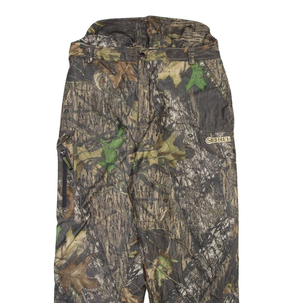 FIELD & STREAM Camo Cargo Mens Trousers Green Relaxed Straight W37 L30