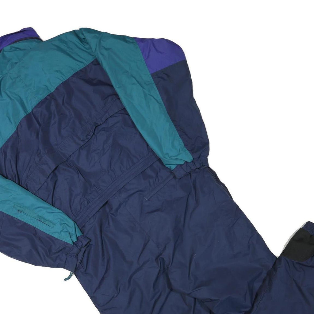 COLUMBIA Mens Blue & Green Dungarees Regular Fit Polyester Blend L W40 L30