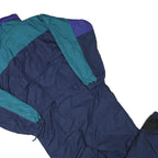 COLUMBIA Mens Blue & Green Dungarees Regular Fit Polyester Blend L W40 L30